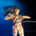 Grace Jones performing in Cologne, Germany as part of the Electronic Beats festival