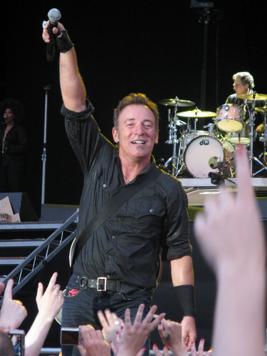 Bruce Springsteen performing in Hyde Park 2009